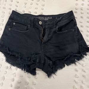 American Eagle Black Jean Shorts